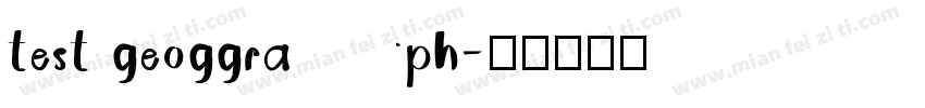 test geoggraph字体转换